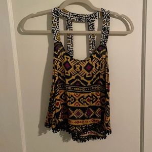 Xhilaration Print Crop Top